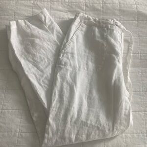White linen pants like new